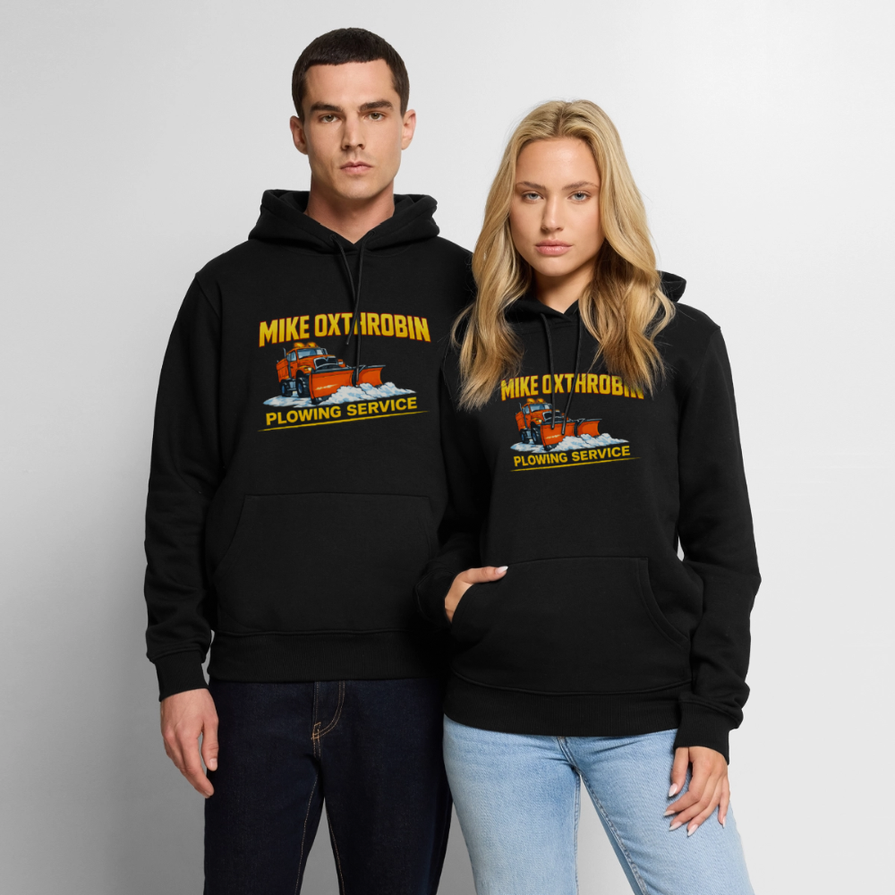 Mike Oxthrobin Plowing Service Premium Hoodie - black