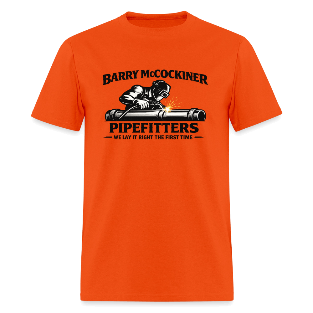Barry McCockiner Pipefitters T-Shirt Color: Orange