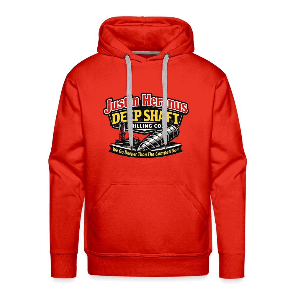 Justin Heranus Deep Shaft Drilling Premium Hoodie Color: Red