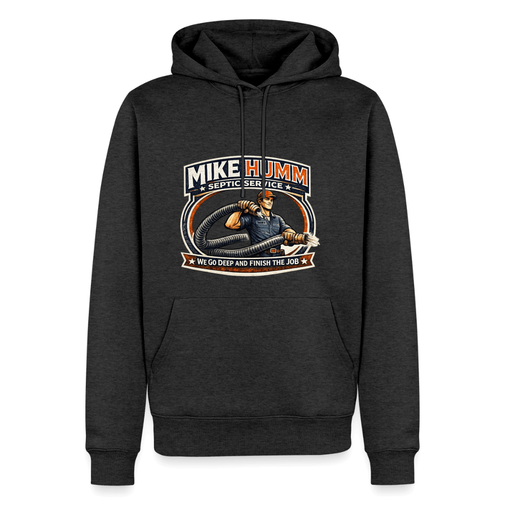 Mike Humm Septic Service Premium Hoodie Color: Heather Anthracite