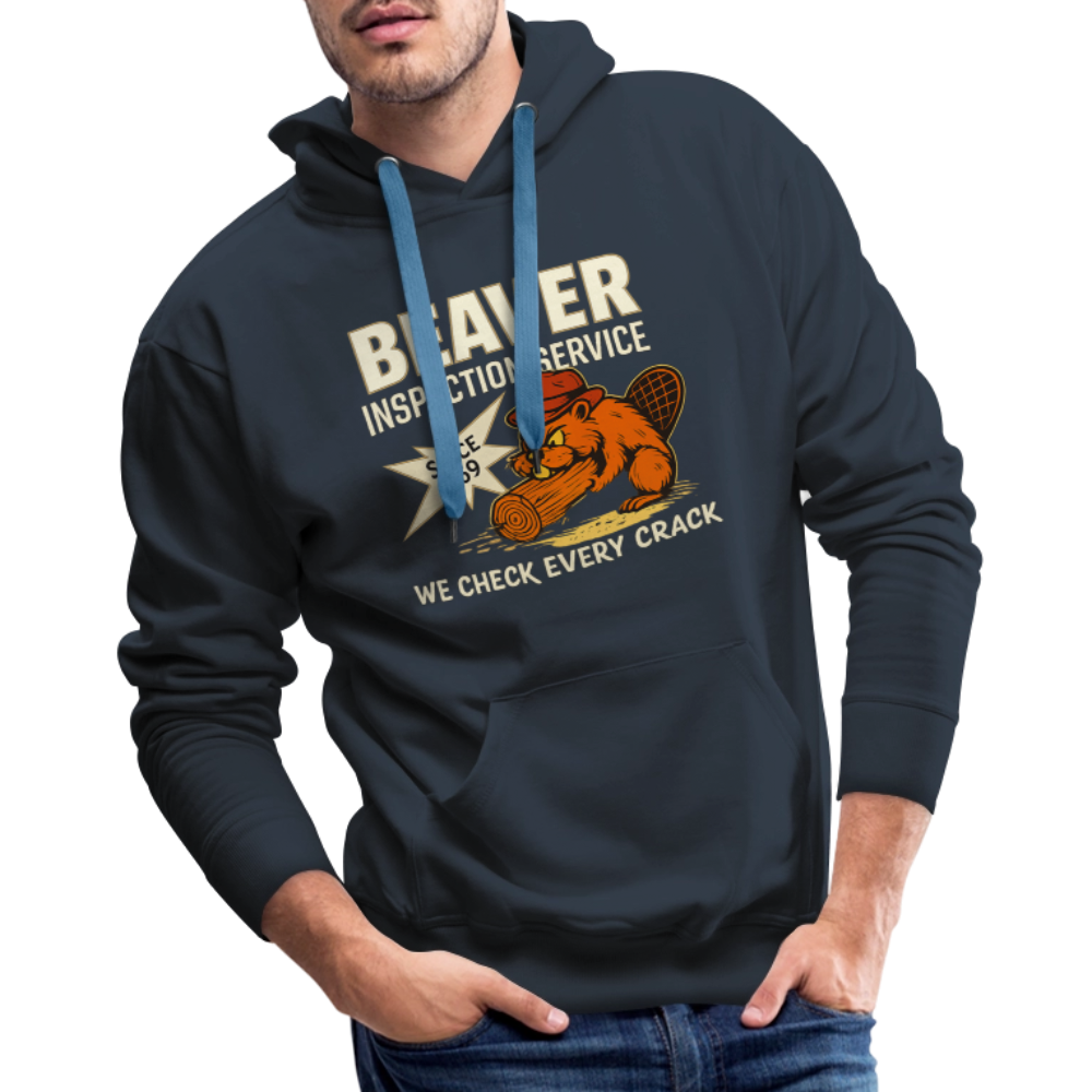 Beaver Inspection Service Adult Humor Premium Hoodie Color: Black
