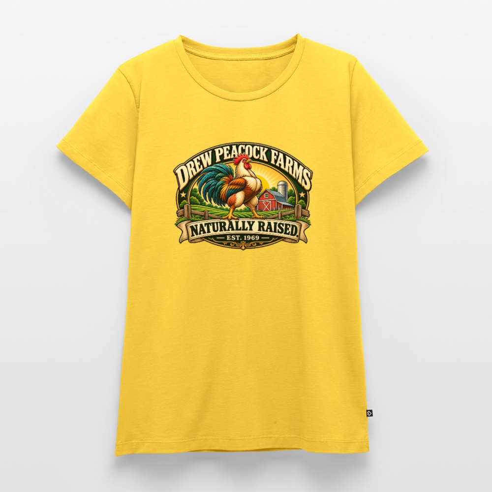 Drew Peacock Farms Women’s Premium T-Shirt - sun yellow