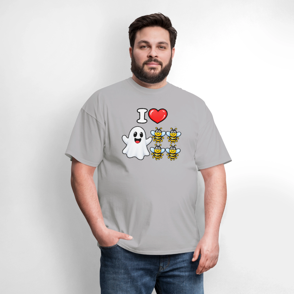 I Heart Boo Bees Funny Halloween T-Shirt Color: Navy