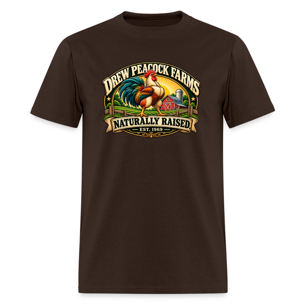 Drew Peacock Farms T-Shirt - brown