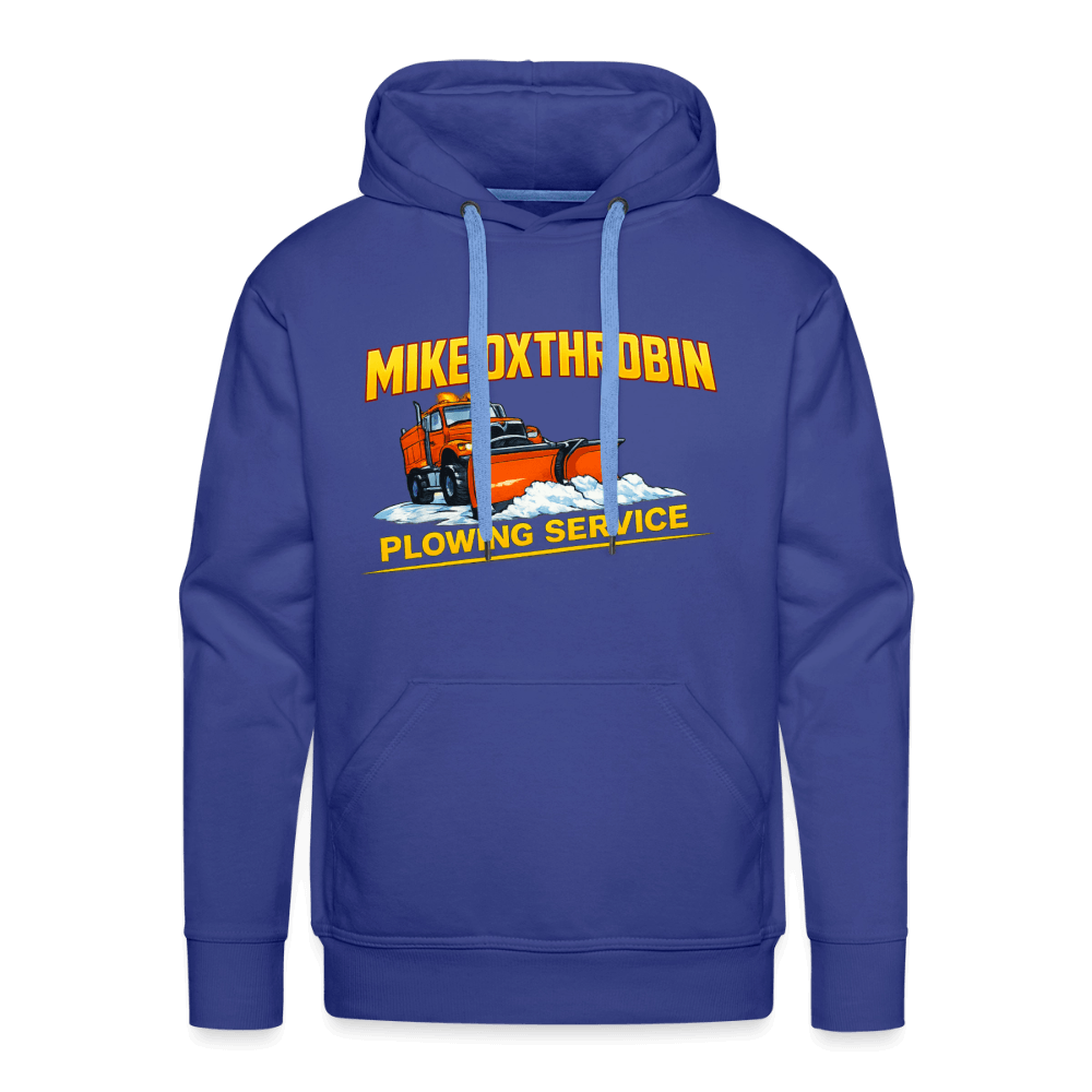 Mike Oxthrobin Plowing Service Premium Hoodie - royal blue