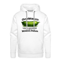 Overworked Like a Cucumber at a Women's Prison Premium Hoodie Color: White