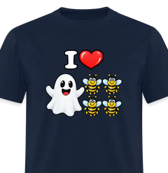 I Heart Boo Bees Funny Halloween T-Shirt