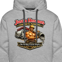 Justin Heranus Concrete Pumping Premium Hoodie