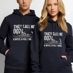 They Call Me 007 Fishing Funny Premium Hoodie