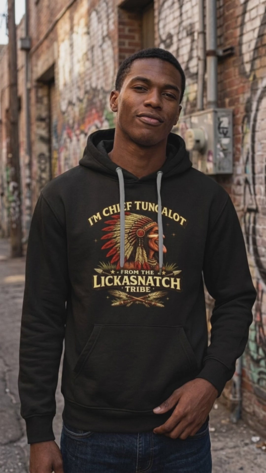 I'm Chief Tungalot From Lickasnatch Tribe Premium Hoodie Video