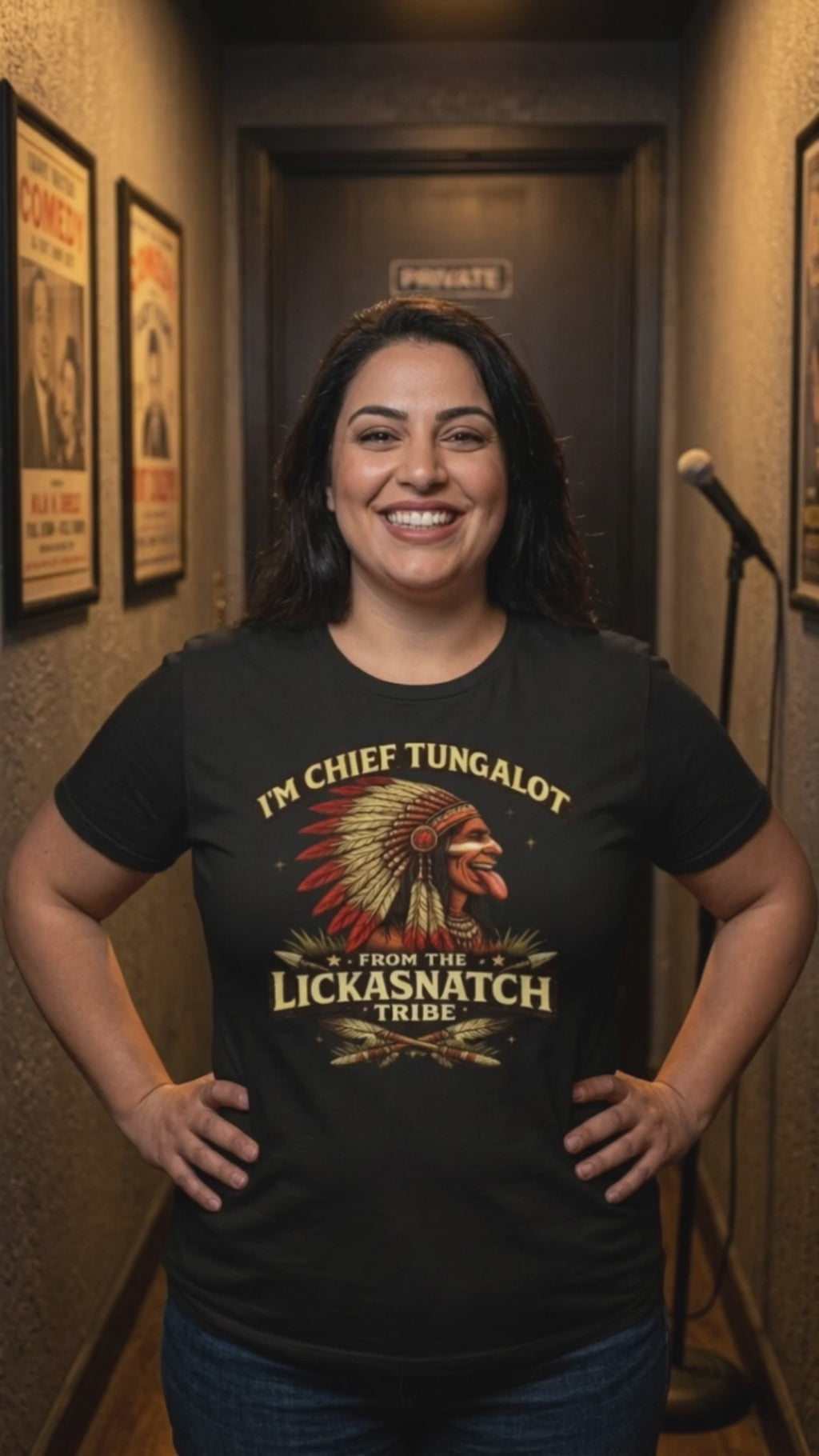 I'm Chief Tungalot From Lickasnatch Tribe Women's T-Shirt Video