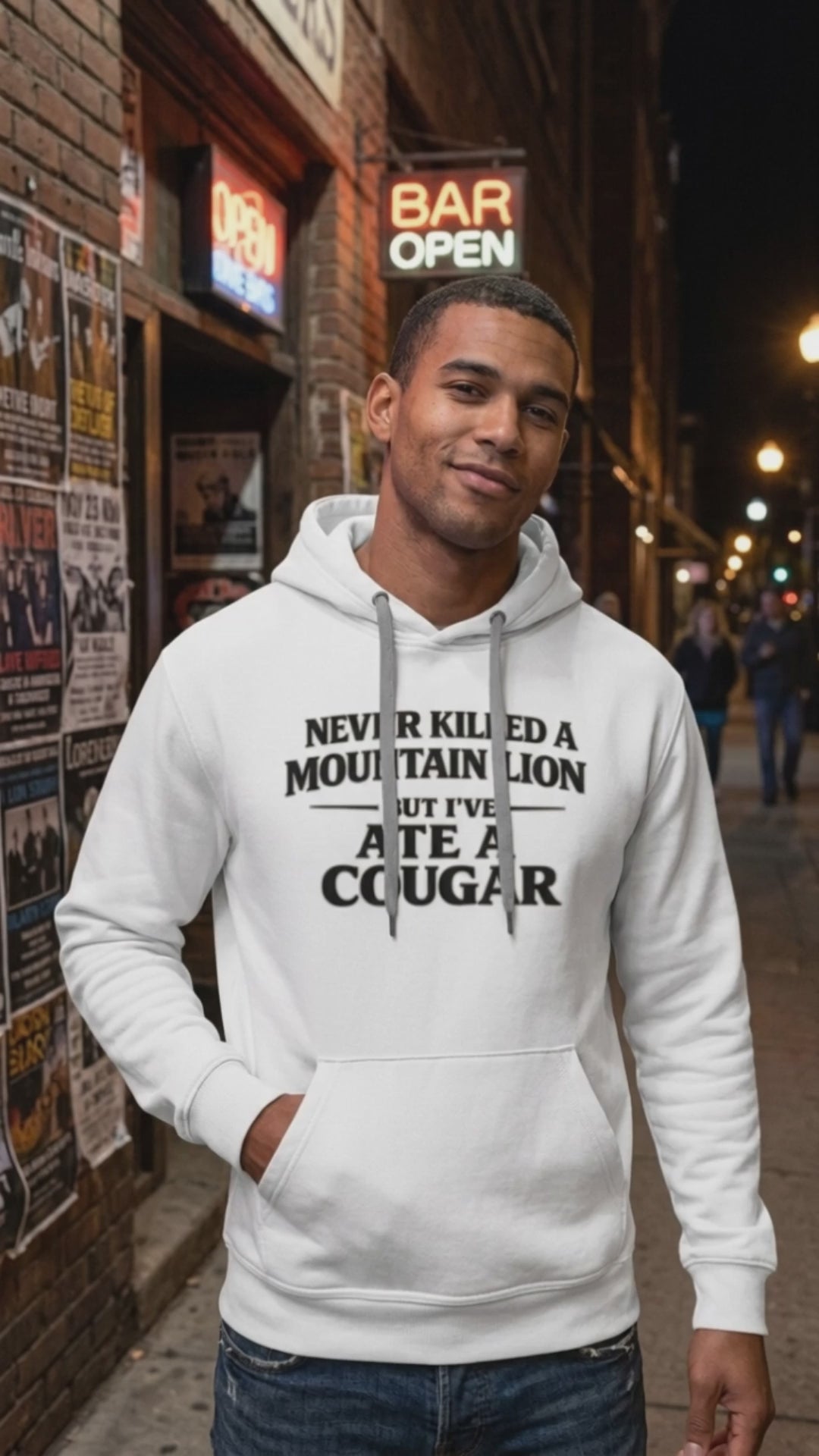 Never Killed A Mountain Lion But I've Ate A Cougar Hoodie Movie