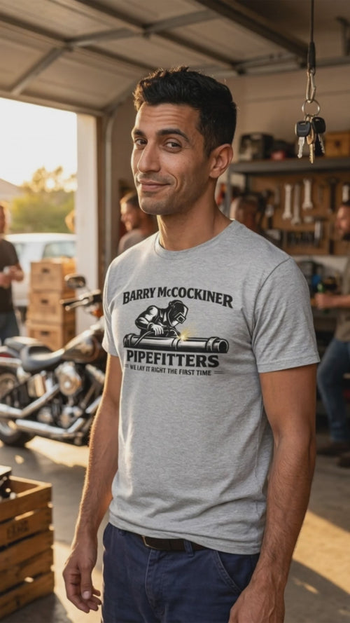 Barry McCockiner Pipefitters T-Shirt Video