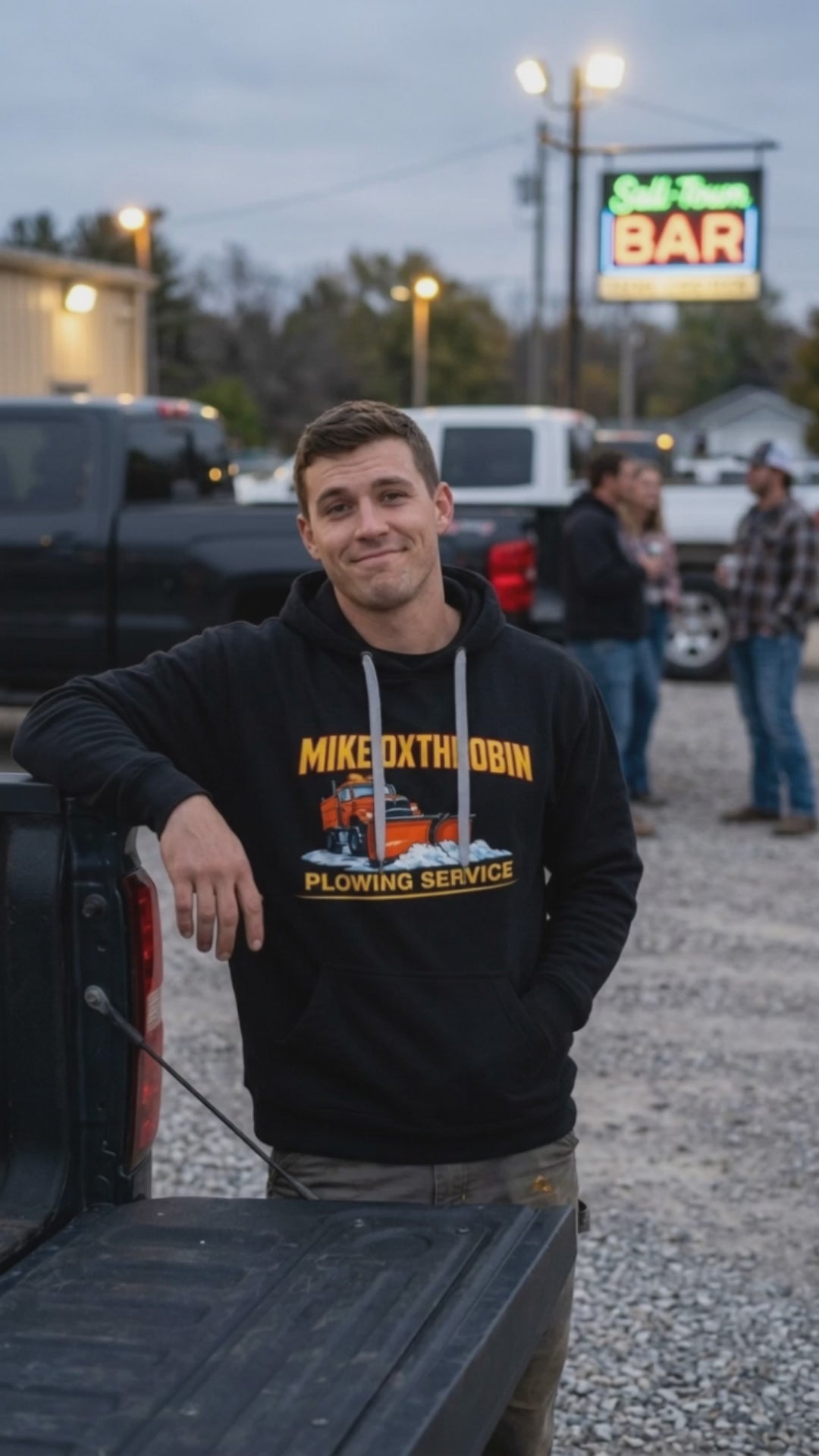 Mike Oxthrobin Plowing Service Premium Hoodie Video
